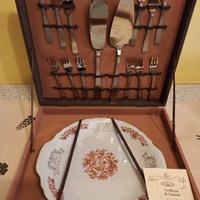 Set posate torta in argento 18/10