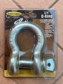 Anello a D zincato Smittybilt 3/4 (4,75 t)