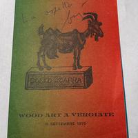 Invito personale autografato da Enrico Baj
