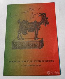 Invito personale autografato da Enrico Baj