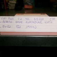 Albero a camme aspirazione w audi 2.0 tdi tipo cba