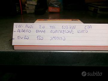 Albero a camme aspirazione w audi 2.0 tdi tipo cba