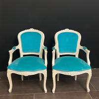 Coppia sedie liberty color tiffany