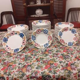 Servizio piatti richard ginori anemoni Gio Ponti