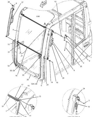 Parabrezza inferiore CAT 2826524