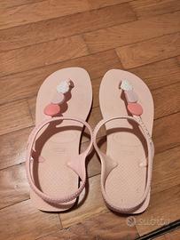 Infradito Havaianas da donna color rosa perla