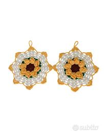 COPPIA PRESINE DECORATIVE  FATTE A MANO AL
