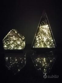 Casetta ed albero a specchio con Led 