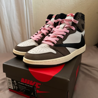 Nike Air Jordan 1 Marrone Rosa Taglia 44 Nuovo