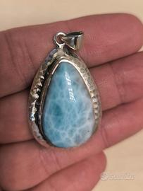 Pendente in argento 925 con Larimar