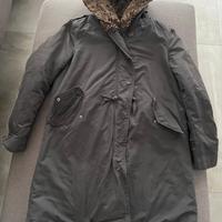 Giubbotto parka con cappuccio Peggy Ho grigio Tg L