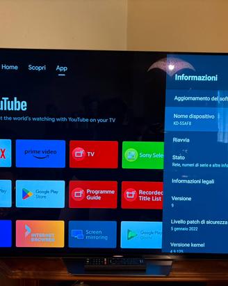Tv oled Sony Bravia  KD55AF8