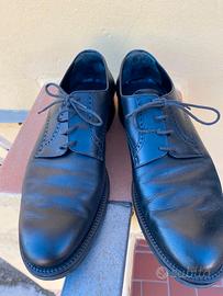 Scarpe uomo pelle nera cerimonia TG 44