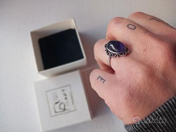 Anello artigianale in argento 925 nichel free