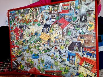 puzzle quadro da arredamento scena fumetto