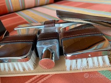 Beauty da viaggio di vera pelle