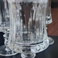 set di bicchieri in cristallo molti  vintage