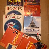 Libri scolastici di inglese e di francese