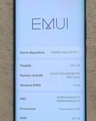 smartphone huawei mate 20 pro