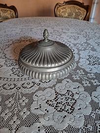 Scatola decorativa vintage in peltro