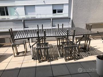Kit mobili per esterno in 100% acciaio inox