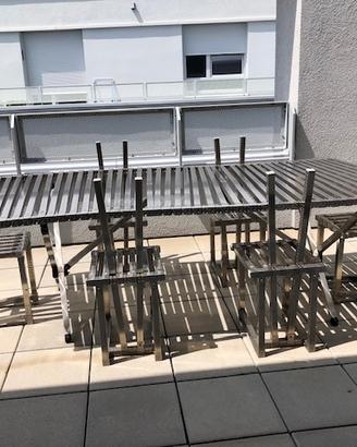 Kit mobili per esterno in 100% acciaio inox