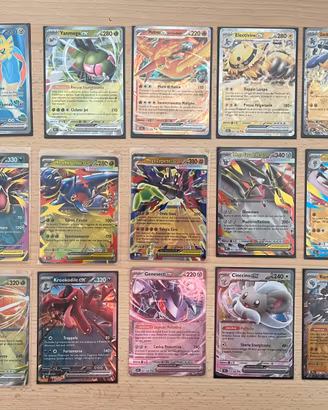 Lotto carte Pokemon EX + MEGA