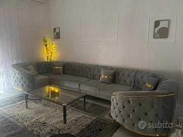 Divano angolare 8 posti