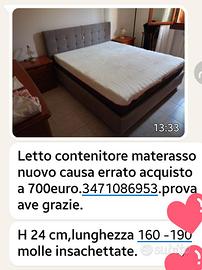 letto contenitore con materasso 
