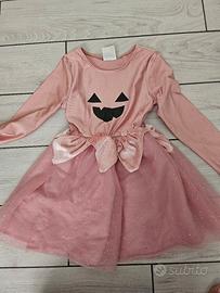 costume carnevale halloween bambina 4-6anni h&m