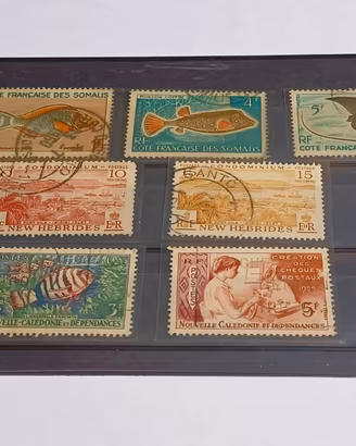 Lotto 7 Francobolli Oltremare e Colonie Francesi