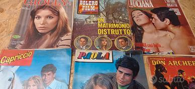 Lotto 6 Riviste Fotoromanzi Vintage 1968 1969 1970