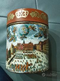 Scatola in latta vintage tedesca Norimberga