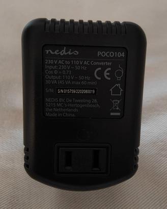 NEDIS Convertitore 230-110 V AC / 50 Hz da 45 VA