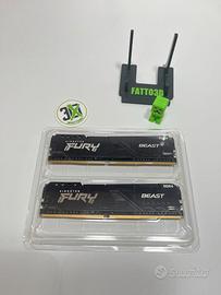RAM Kingston FURY Beast DDR4 16GB (2x8GB) 3200MHz