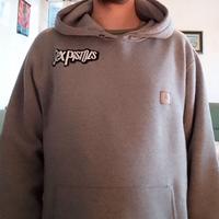 Felpa Grigia Element con cappuccio 