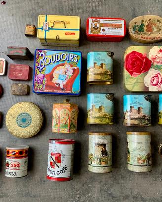 SCATOLE IN LATTA D’EPOCA E VINTAGE