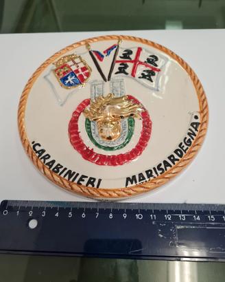 crest dei carabinieri in ceramica sarda