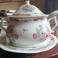 Zuppiera e piatto da portata di porcellana di Limo