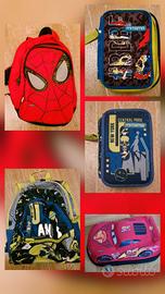 zaini/astucci Sansonite Spiderman, Mitama, Cars 