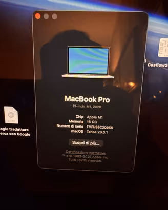 Mac book Pro 13” M1 16 GB Ram 256 gb