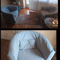 2 poltrone Tullsta  ikea doppia fodera