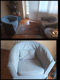 2 poltrone Tullsta  ikea doppia fodera