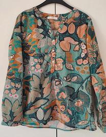 Blusa Sarah John con motivi floreali