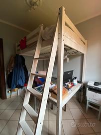 Letto soppalco IKEA STORÅ + materasso Morgedal