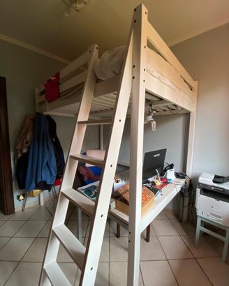 Letto soppalco IKEA STORÅ + materasso Morgedal
