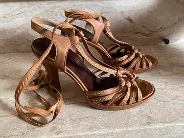 Sandali in pelle Gianni Versace