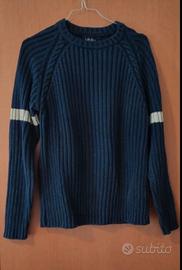 Pullover Uomo JBK Studio Girocollo Blu Tg L