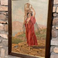 Targa tabella in latta litografata