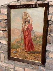 Targa tabella in latta litografata